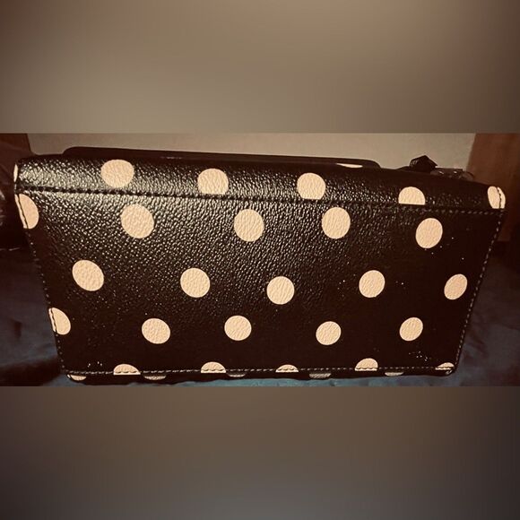 Kate Spade Totebag - Polkadot - Pink Black - Y2k Shoulder Purse - Clutch Purse - Picture 5 of 12